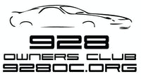 The black and white 928 owners club logo.