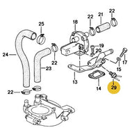 058 131 851 A - Vacuum Fitting Thermo Valve L-Jet - OE Febi - 80 to 84