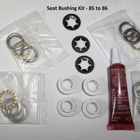 Front Seat Bushing Repair Kit - Bushes, Clips & Bearing Set - Porsche 928 - 85 to 86 only