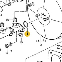 251 611 243 - Brake Master Cylinder to Brake Booster Seal - 78 to 95