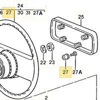 321 419 779 A - Steering Wheel Horn Bush - 4 Spoke wheel