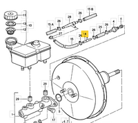 
              928 613 123 05 - Brake Booster Vacuum Distributor T-Piece - 78 to 83
            