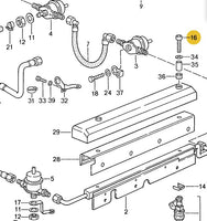 
              900 067 117 0AYAM - Bolt for Fuel Rail Cover M6 x 16 - Yellow Zinc - 87 to 95
            