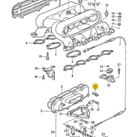 900 067 270 0A - Intake Manifold Side Plates - Cap Screw M6 x 25 - Porsche