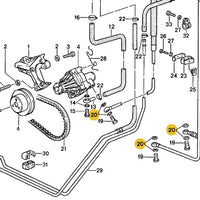 900 123 042 20 - Power Steering Lines to Rack Sealing Ring 78 to 95