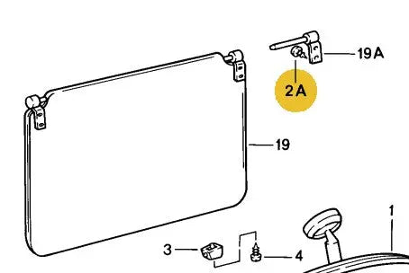 900 145 016 07 - Tapping Screw - 4.2 x 19 - Front & Rear Sun Visor - 78 to 95 928sRus, Inc.