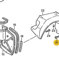 900 187 115 01G - B5.5x18 - Screws for Splash Guards - Aftermarket