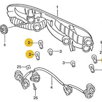 900 631 128 90 - Light Bulb 87 to 95 Brake & Marker Light