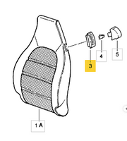 
              911 521 815 00 01C - Rosette for Seat Release Knob
            