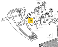 
              911 613 243 00 - Rear AC Blower Switch - 86 to 95
            