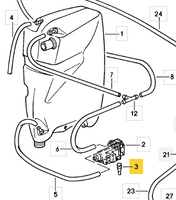 
              914 628 741 00 - Rubber Bush for Mounting Washer Pump
            