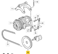 
              928 102 118 04 - AC Compressor Pulley - 90 to 95
            