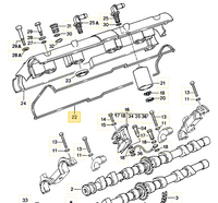 
              928 104 447 06 - Cam/Valve Cover Gasket 85-86
            