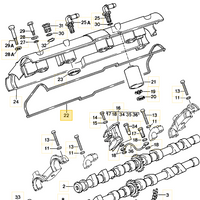 928 104 447 06 - Cam/Valve Cover Gasket 85-86