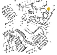 
              928 105 147 08 - Timing Belt Cover Rear Left - 78 to 95
            