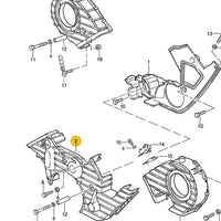 928 105 144 08 - Main Front Timing Belt Cover - 87 to 95