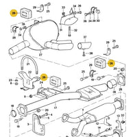 
              928 111 259 02 - Rubber Exhaust Hanger
            