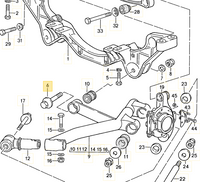 
              928 331 075 04 - Adjusting Screw for Lower Rear Arm to Cross Member - 78 to 95
            