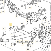 928 331 075 04 - Adjusting Screw for Lower Rear Arm to Cross Member - 78 to 95