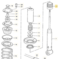 928 333 511 05 - Rear Boge/Koni Threaded Sleeve