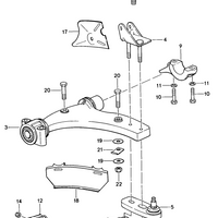 928 341 027 33R + 928 341 028 33R - Pair of Rebuilt Upper Control Control Arms -78 to 86-