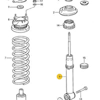 928 343 055 09 - Boge Sport Red Front Shock Absorber - Porsche