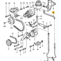 Power Steering Hose Return Line Repair Kit - 928 347 449 17 - 83 to 86