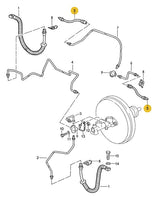 
              928 355 080 04 - Rear Brake Hose - USA 78 to 95 - ROW 78 to 95 - Porsche
            