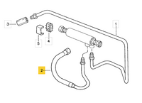 
              928 356 081 07 - Console to Fuel Cooler - 87 to 87.5 - Aftermarket Cohline
            