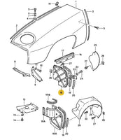 
              928 504 221 10 - Front Vertical Splash Shield - Fits Left & Right - 80 to 84 with front spoiler
            