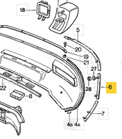 
              928 505 037 02 - Center Retaining Strip - Left
            