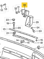 
              928 505 065 20 - Support Bracket - Rear Bumperette - 87 to 95
            
