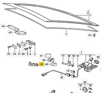 
              Porsche 928 water deflector left PET diagram
            