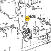 928 537 111 04 - Door Link Rod - Plastic - 81 to 95