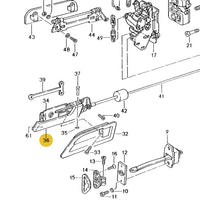 928 537 169 00 70B - Inside Door Handle - Left