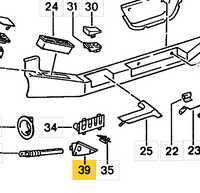 
              928 555 263 02 - Door Cable Guide Triangular Trim Piece - Right - USED
            