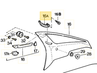 
              928 555 275 04 70B - Seat Belt Rose Left - 80 to 95
            