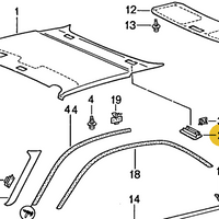928 555 355 02 - Roof Blanking Plate - 78 to 89