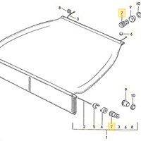 928 555 775 02 70B - End Piece - Luggage Cover