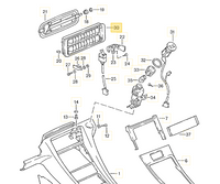 
              928 574 040 50 - Center Vent - Leather - 83 to 95
            