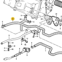 928 574 589 04 - Heater Hose 78 to 95 - Left Hand Drive only