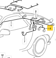 
              928 612 039 01 - Licence Plate Light Harness - 84 to 88
            