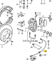 
              928 612 363 02 - Brake Pad Wear Sensors - Rear 89 to 95
            