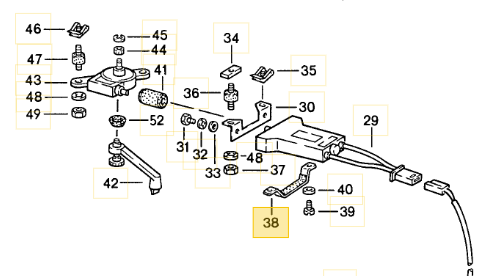 928 624 011 02 - Sunroof Motor Mount Bracket - 84 to 95 - Back Order