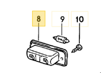 
              928 631 620 00 - Licence Plate Light Assembly 78 to 86
            
