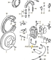 
              951 352 971 00 - Brake connecting line S4 - Rear - 86 to 95
            