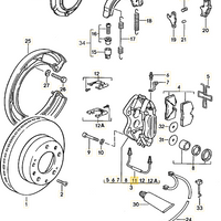 951 352 971 00 - Brake connecting line S4 - Rear - 86 to 95