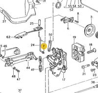 
              993 531 563 00 - Door Lock Linkage Clip & AC Blend Motor Arm Clip - 78 to 95
            