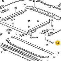 999 217 008 02 - Sunroof Gate Guide Hex Hd Screw 5 x 10 - 78 to 95