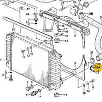 999 513 010 40 - Tie Wrap - Radiator Hose to Fan Shroud - 78 to 95